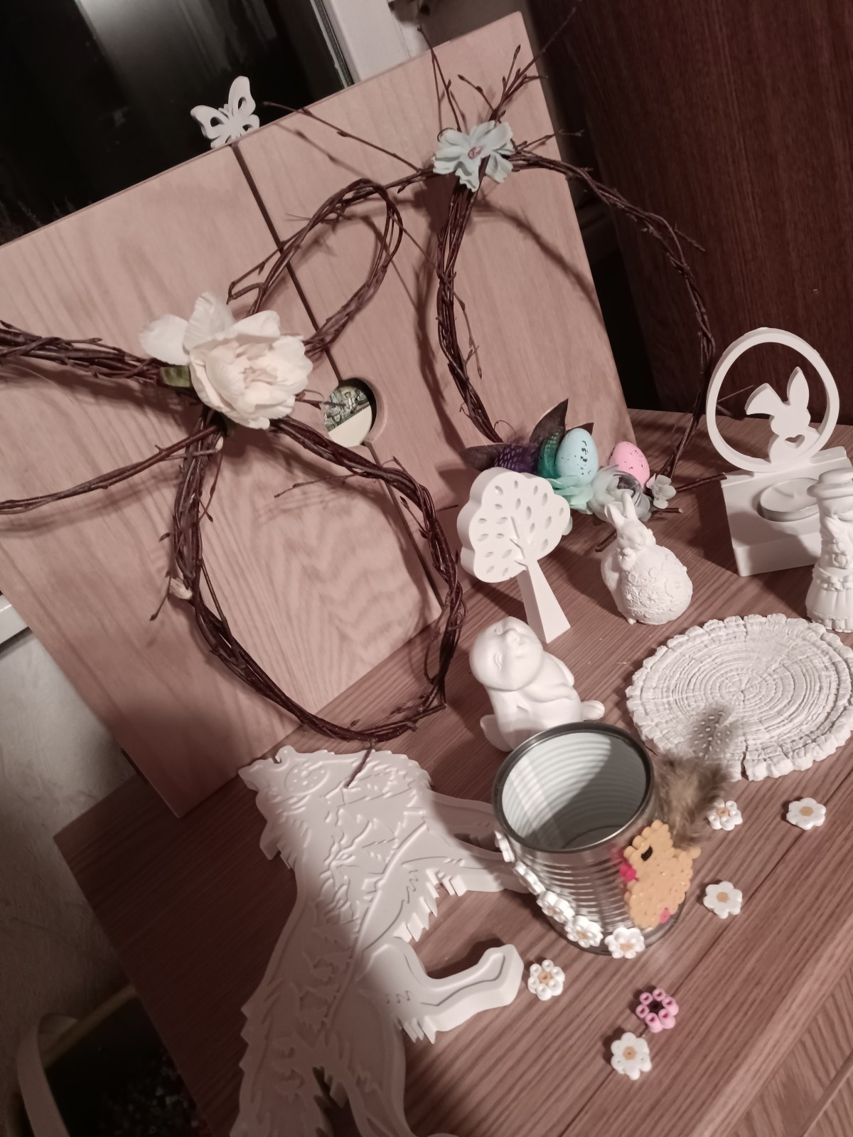 Heute war ich schon fleißig und habe für das Osterbastelprogramm einiges&nbsp;ausprobiert.