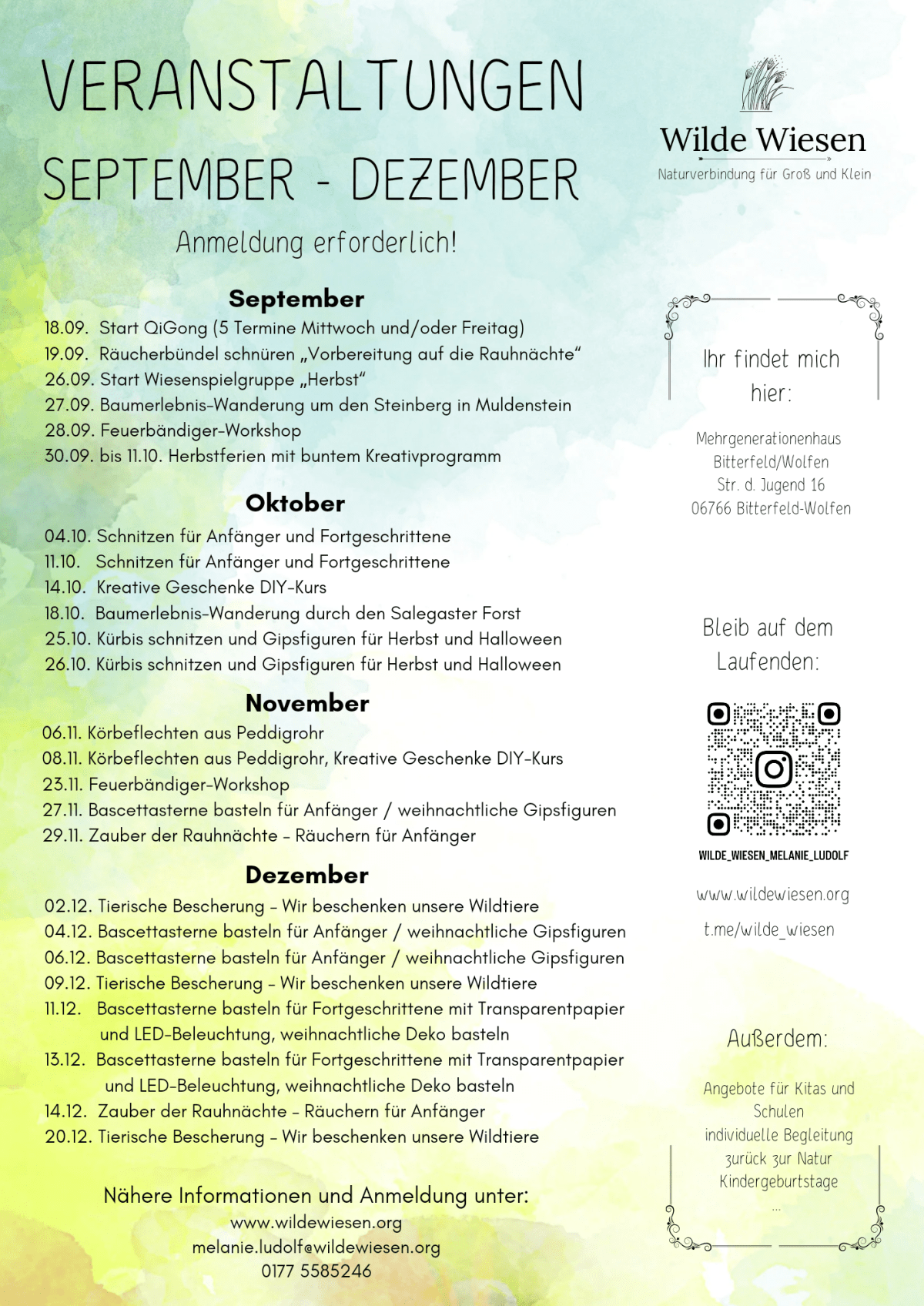 Wieder da… mit neuem&nbsp;Programm