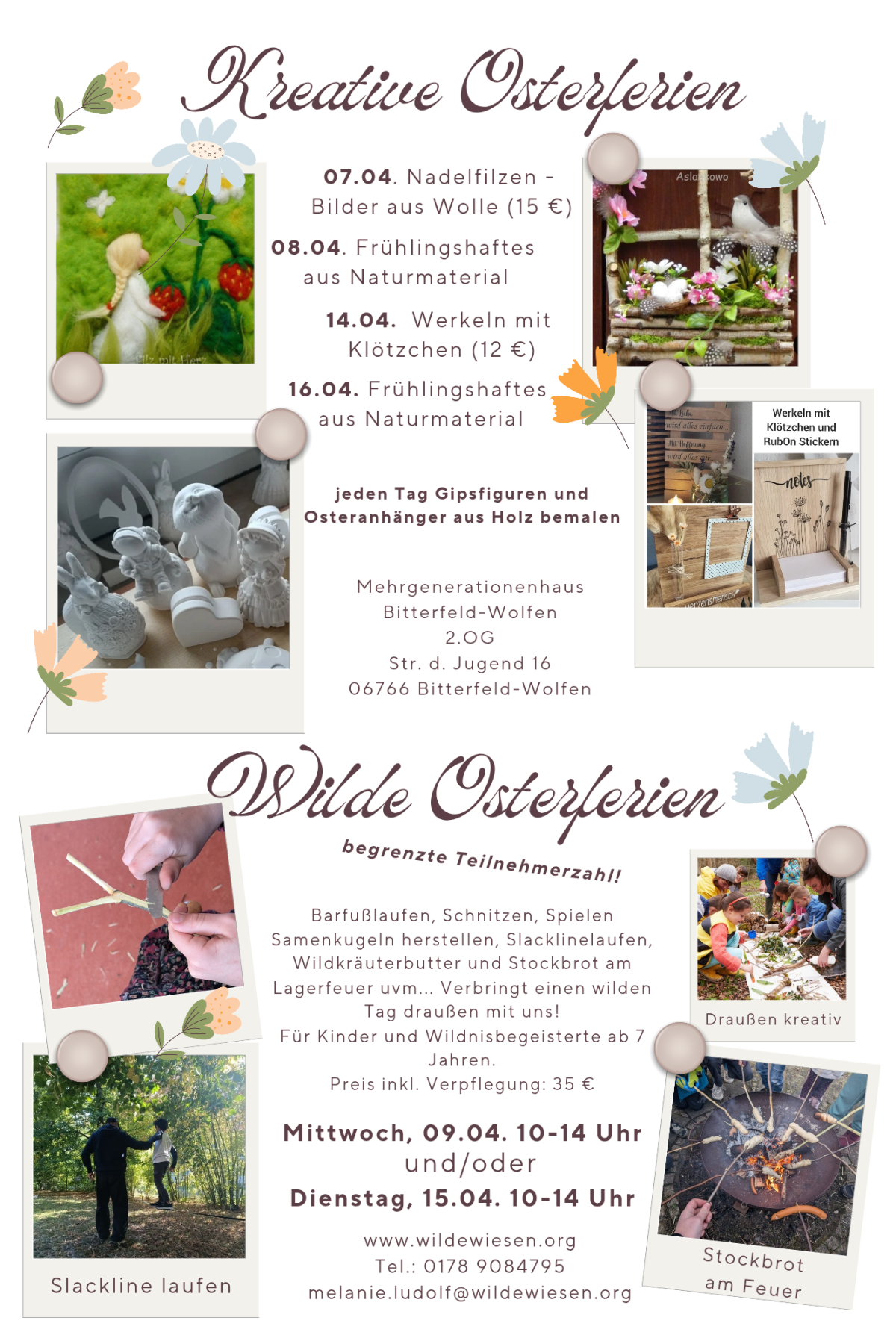Osterferien – wild und kreativ&nbsp;❤️