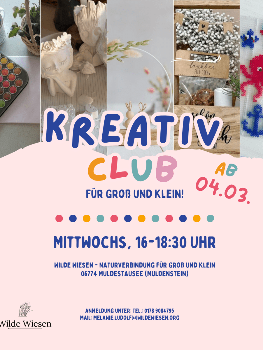 Kreativclub – Kreativangebote jeden&nbsp;Mittwoch